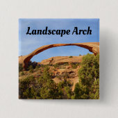Landschapsarchitectuur in Arches National Park Vierkante Button 5,1 Cm (Voorkant)