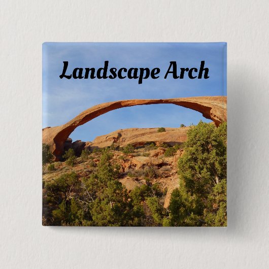 Landschapsarchitectuur in Arches National Park Vierkante Button 5,1 Cm (Voorkant)
