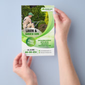 Landschapsarchitectuur Lawn Care Tuinieren Maaien  Flyer (Hand)