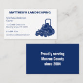 Landschapsarchitectuur Lawn maaien Bedrijf Commerc Visitekaartje (Voorkant / Achterkant)