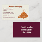 Landschapsarchitectuur Lawn maaien Bedrijf Commerc Visitekaartje (Voorkant / Achterkant)