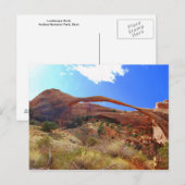 Landschapsarchitectuur, nationaal park Arches, Uta Briefkaart (Voorkant / Achterkant)