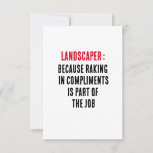Landschapsarchitectuur Omdat het opnemen van compl Bedankkaart