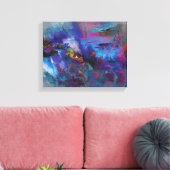Landschapsarchitectuur Premium Wrapped Canvas (glo Afdruk (Insitu (Woonkamer))