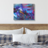 Landschapsarchitectuur Premium Wrapped Canvas (glo Afdruk (Insitu (Slaapkamer))
