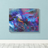 Landschapsarchitectuur Premium Wrapped Canvas (glo Afdruk (Insitu (Houten vloer))