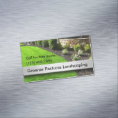 Landschapsarchitectuur professioneel ontworpen magnetisch visitekaartje (Voorbeeld)