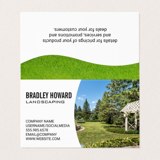 landschapsarchitectuur | residentie-achtertuin visitekaartje (Buitenkant ongevouwen)