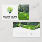 landschapsarchitectuur | Snijd gazon achtertuin Visitekaartje (Voorkant / Achterkant)