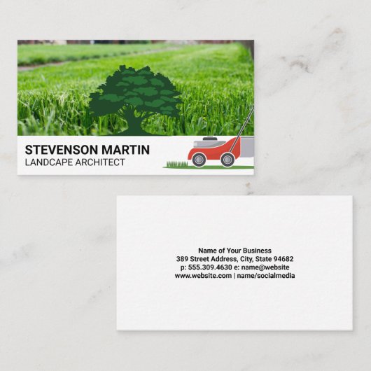 Landschapsarchitectuur | Snijgras | Boom Visitekaartje (Voorkant / Achterkant)