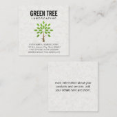 landschapsarchitectuur | Stijlvol structuurpictogr Vierkante Visitekaartje (Voorkant / Achterkant)