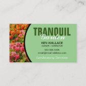 Landschapsarchitectuur Tuin Greenhouse Lawn Care B Visitekaartje (Voorkant)