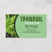 Landschapsarchitectuur Tuin Greenhouse Lawn Care B Visitekaartje (Voorkant)