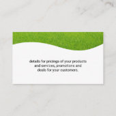 landschapsarchitectuur | tuingereedschap | gazonve visitekaartje (Achterkant)