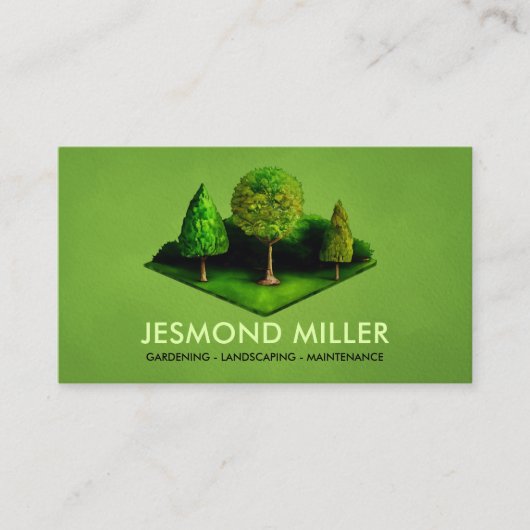 Landschapsarchitectuur Tuinieren Diensten Waterver Visitekaartje (Voorkant)