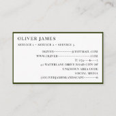 Landschapsarchitectuur Tuinieren en Lawn Care Serv Visitekaartje (Achterkant)