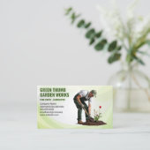 Landschapsarchitectuur | Tuinman Bloemen planten Visitekaartje (Staand voorkant)