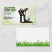 Landschapsarchitectuur | Tuinman Bloemen planten Visitekaartje (Voorkant / Achterkant)