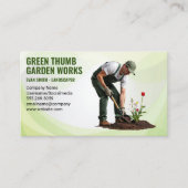 Landschapsarchitectuur | Tuinman Bloemen planten Visitekaartje (Voorkant)