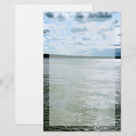 Landschapsarchitectuur van Long Island Beach Briefpapier (Voorkant / Achterkant)