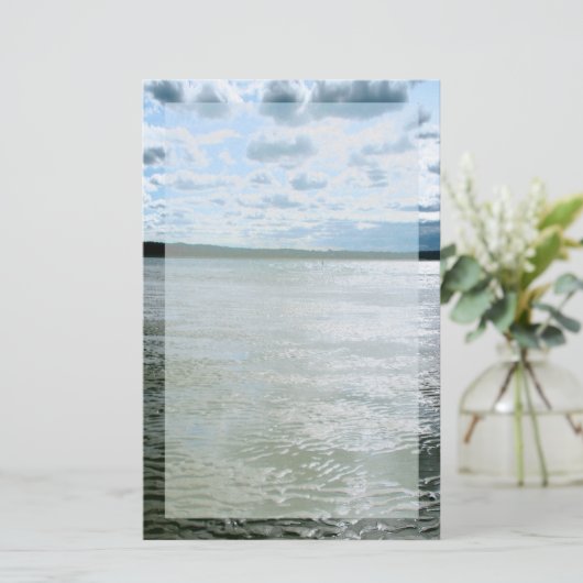 Landschapsarchitectuur van Long Island Beach Briefpapier (Staand voorkant)