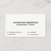 Landschapsarchitectuur Visitekaartje (Achterkant)