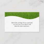 Landschapsarchitectuur Visitekaartje (Achterkant)