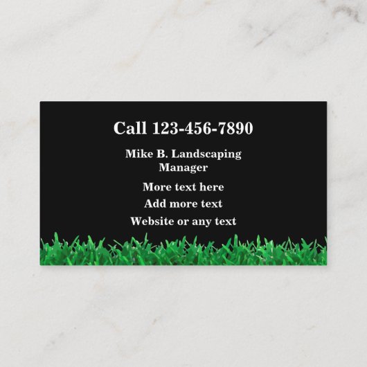 Landschapsarchitectuur Visitekaartje (Achterkant)