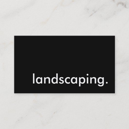 landschapsarchitectuur. visitekaartje (Voorkant)