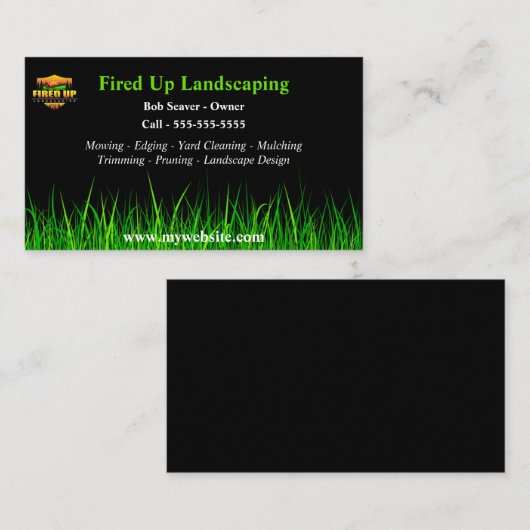 Landschapsarchitectuur Visitekaartjes met Logo & S (Voorkant / Achterkant)