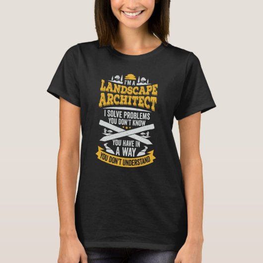 Landschapsarchitectuur voor een landschapsarchitec t-shirt (Voorkant)