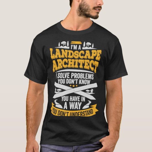Landschapsarchitectuur voor landschapsarchitectuur t-shirt (Voorkant)