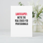Landschapsarchitectuur Wij zijn de echte grasgevoe Bedankkaart (Staand voorkant)