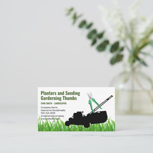 landschapsarchitectuur | zitgrasmaaier | Trimmers Visitekaartje (Staand voorkant)