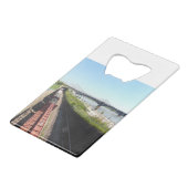 Landschapsbaan Creditkaart Flessenopener (Achterkant Gekanteld)