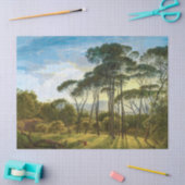 landschapsbomen en ontkoppeling van het luchtruim tissuepapier (Craft)