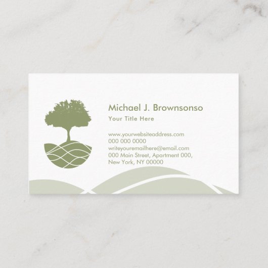 landschapsboomservice gazon Care Gardener Visitekaartje (Achterkant)