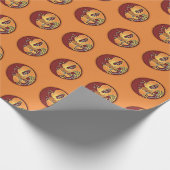 LandschapsButton - Kokopelli Moon Feather 1 Cadeaupapier (Hoek)