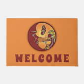 LandschapsButton - Kokopelli Moon Feather 1 Deurmat (Voorkant)