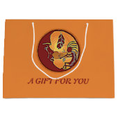 LandschapsButton - Kokopelli Moon Feather 1 Groot Cadeauzakje (Voorkant)