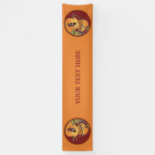 LandschapsButton - Kokopelli Moon Feather 1 Spandoek (Verticaal)