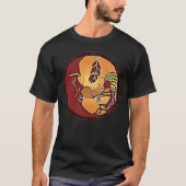 LandschapsButton - Kokopelli Moon Feather 1 T-shirt (Voorkant)