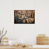 Landschapschildering Backwater door Canadees AJ Ca Poster (Keuken)
