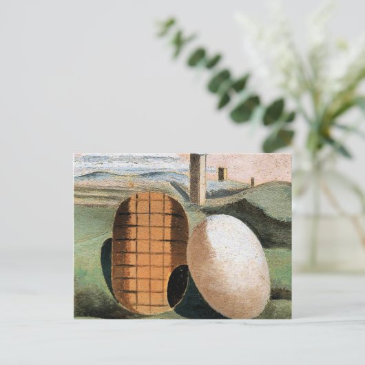 Landschapscompositie beroemd schilderij van Paul N Briefkaart (Staand voorkant)