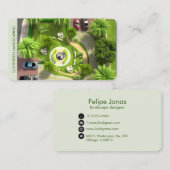 landschapsdesigner visitekaartje (Voorkant / Achterkant)