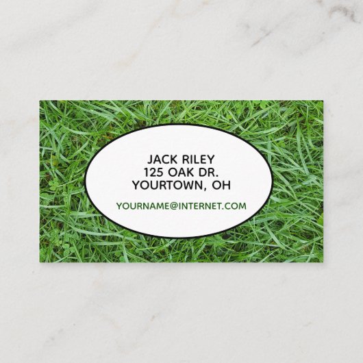 Landschapsdienst grasmaaien visitekaartje (Achterkant)