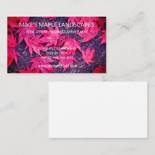 Landschapsdienst Visitekaartje (Voorkant / Achterkant)