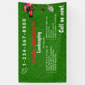 Landschapsdiensten | Gazonverzorging & Tuinontwerp Spandoek (Verticaal)