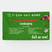 Landschapsdiensten | Gazonverzorging & Tuinontwerp Spandoek (Horizontaal)