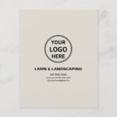 Landschapsdiensten voor het onderhoud van gazons flyer (Achterkant)